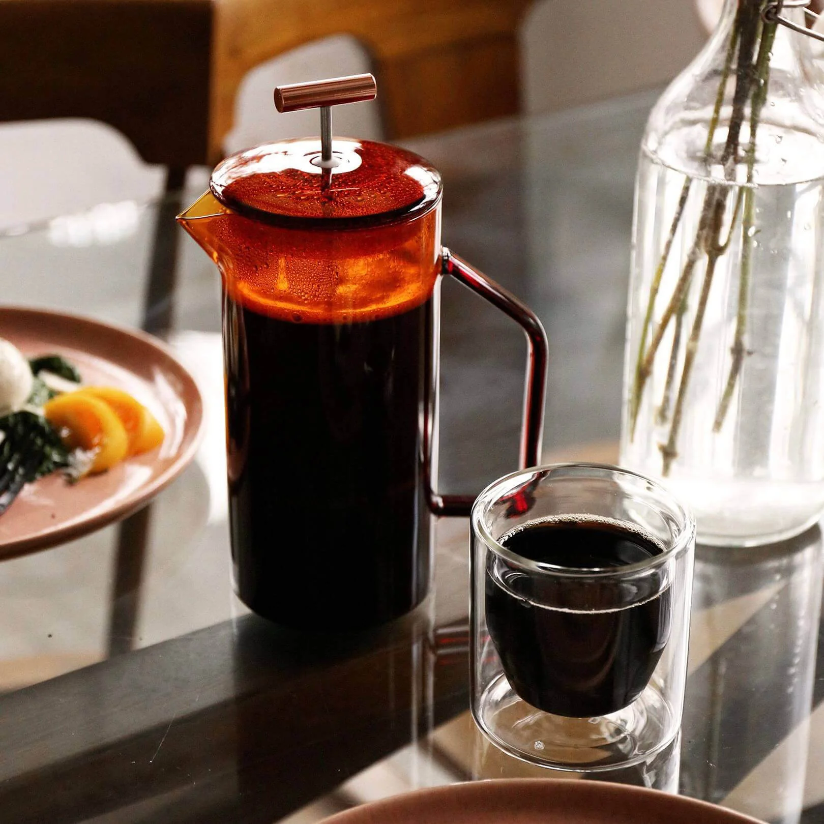 YIELD Amber Glass French Press - Image 3